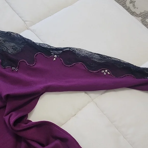 VENUS PURPLE SWEATER DRESS . VERY CLASSY! Size XL - Picture 4 of 4